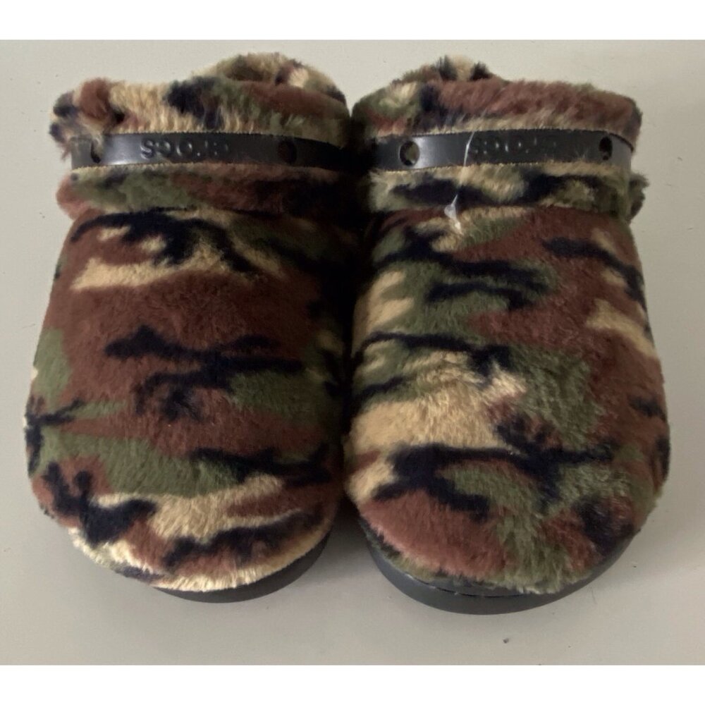 Crocs Classic Unfurgettable Camo Clogs Army Green Men's Sz 9 Women's 11 NEW - Picture 2 of 15